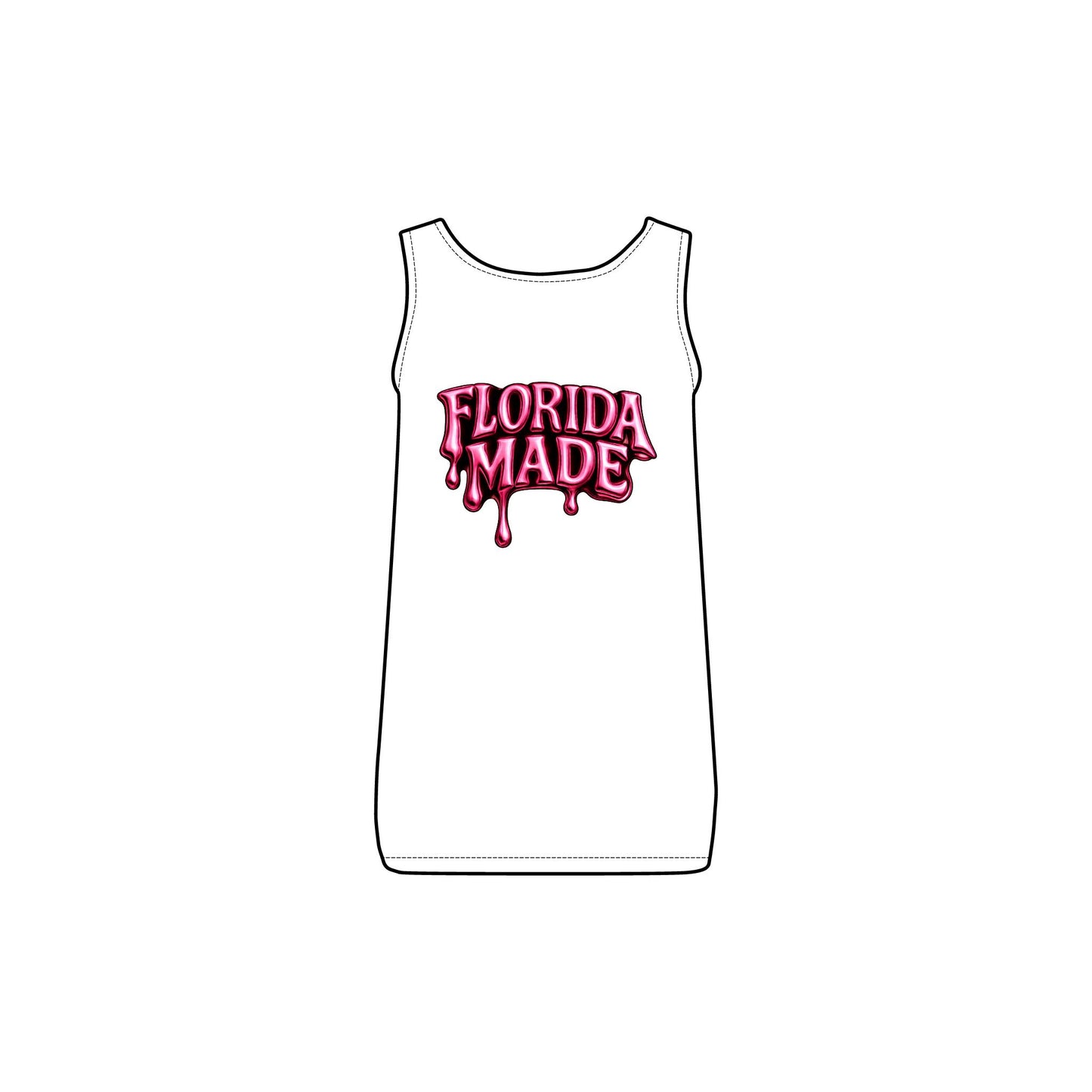 Florida Girl Women's Baby Rib Tank - Summer Style, Beach Wear, Casual Outing, Gift for Her, Vacation Essential