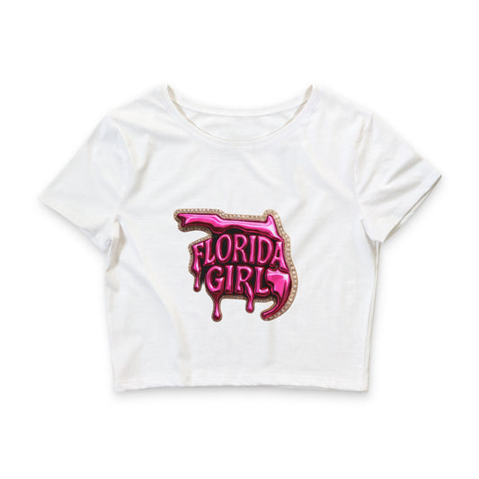 Florida Girl  Poly-Cotton Crop Tee